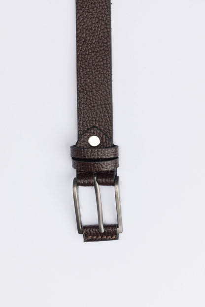 Casual Genuine Leather Belt – Brown