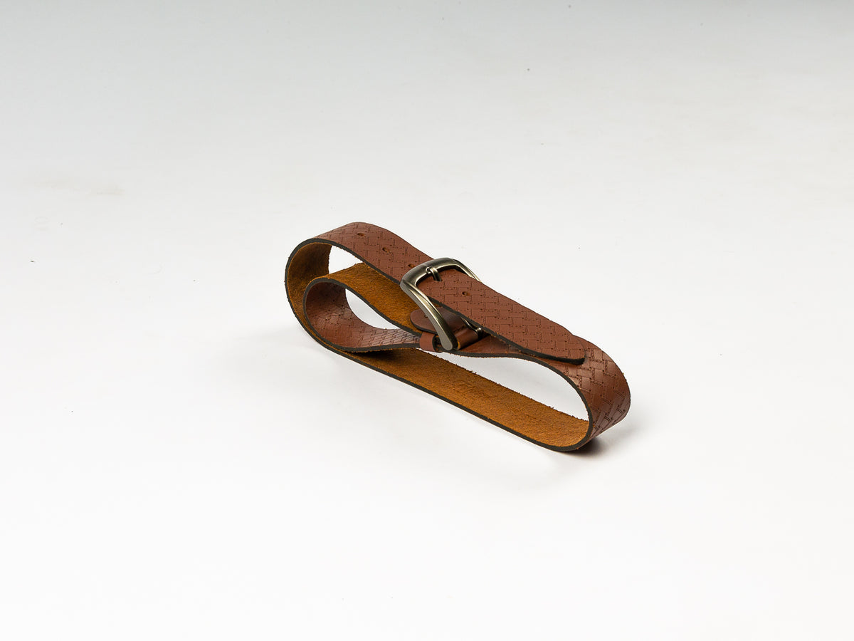 Casual Genuine Leather Belt – Light Brown