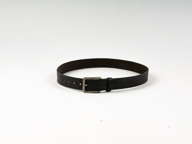 Casual Genuine Leather Belt – Black