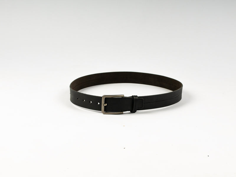 Casual Genuine Leather Belt – Black