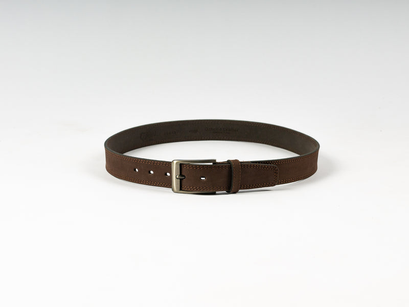 Casual genuine Suede Belt – Brown