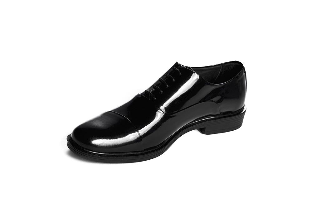 Classic Cap-Toe Dress Shoes – Black