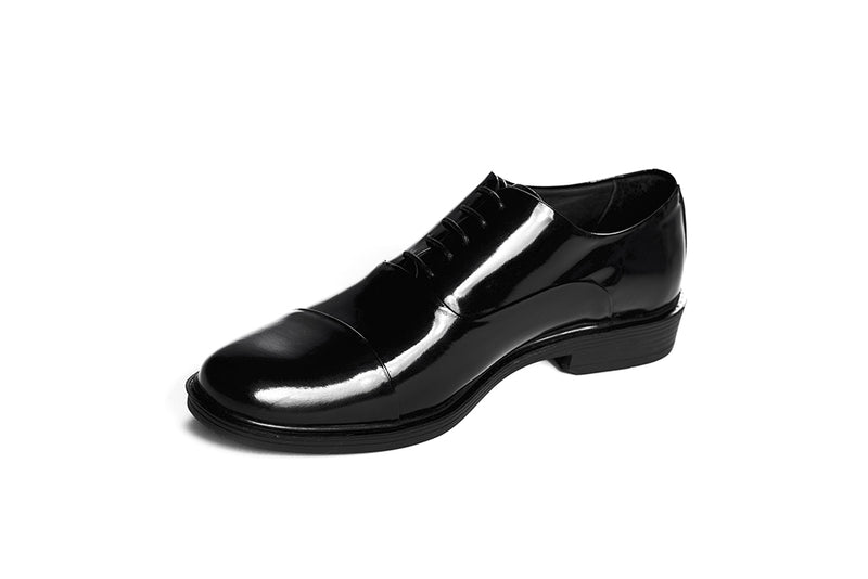 Classic Cap-Toe Dress Shoes – Black