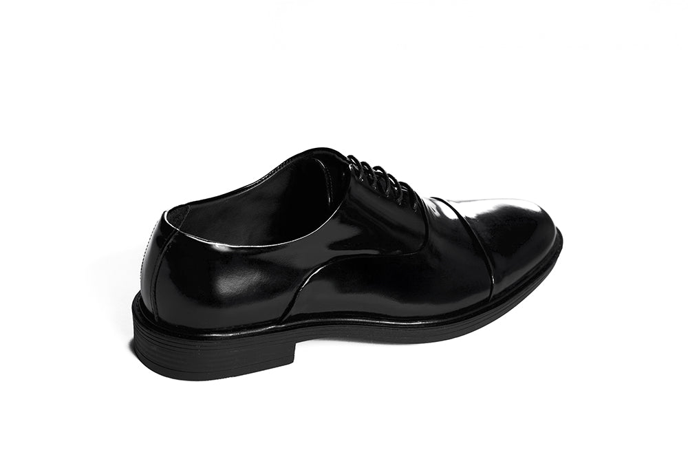 Classic Cap-Toe Dress Shoes – Black