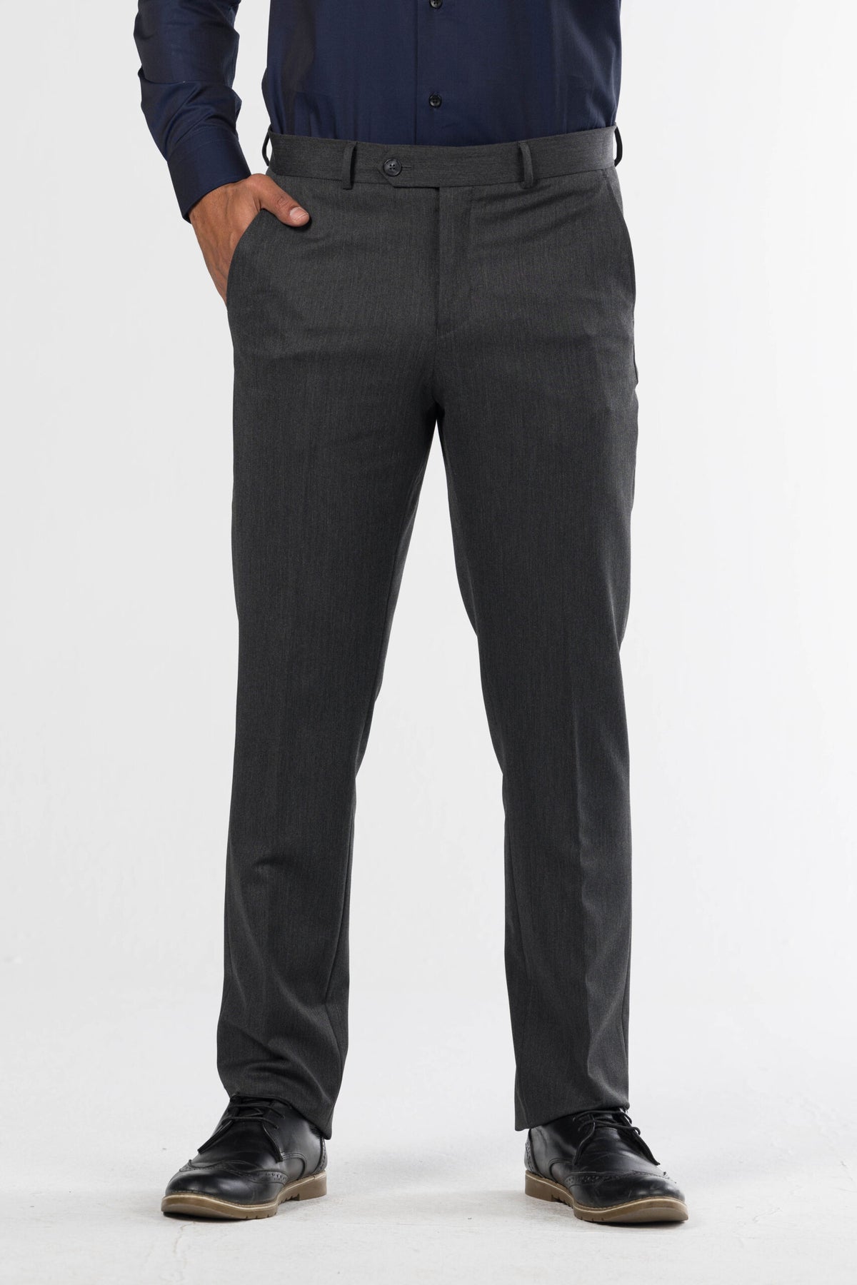 Classic Formal Trousers – Dark Grey