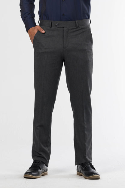 Classic Formal Trousers – Dark Grey