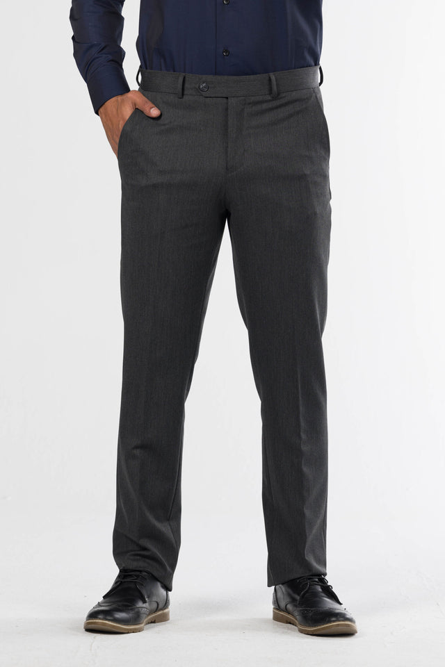 Classic Formal Trousers – Dark Grey