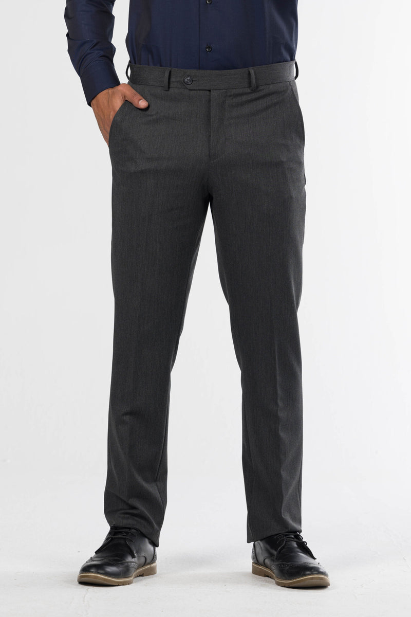 Classic Formal Trousers – Dark Grey