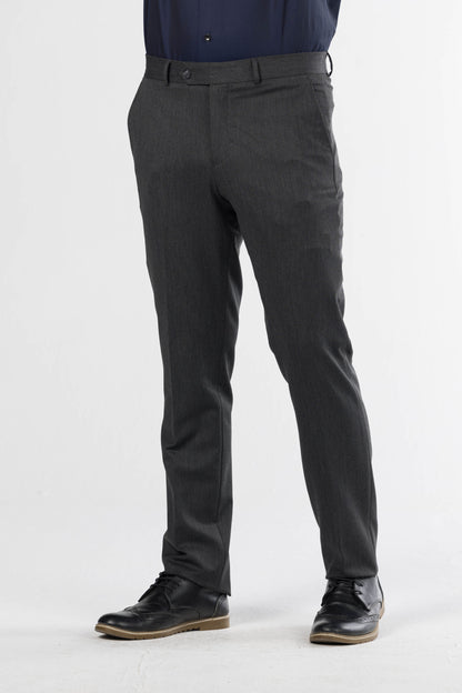 Classic Formal Trousers – Dark Grey