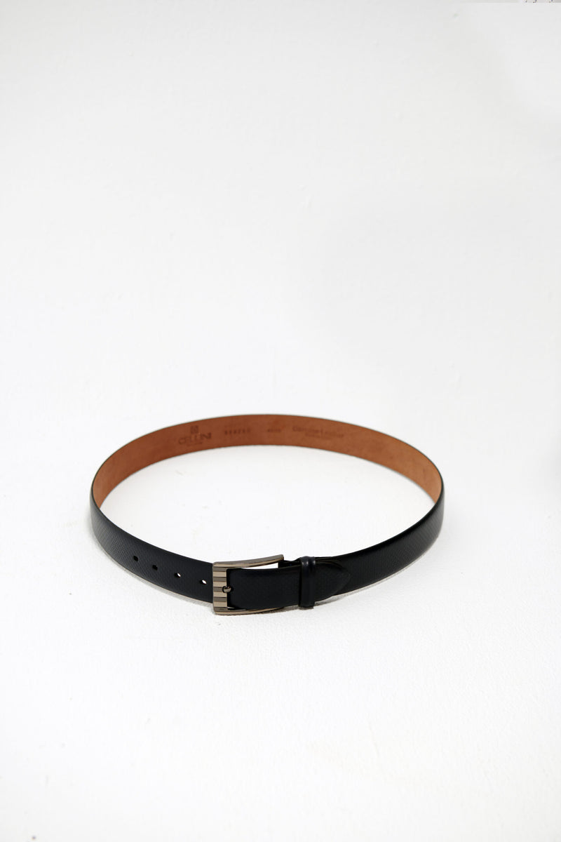 Classic Genuine Leather Belt – Navy