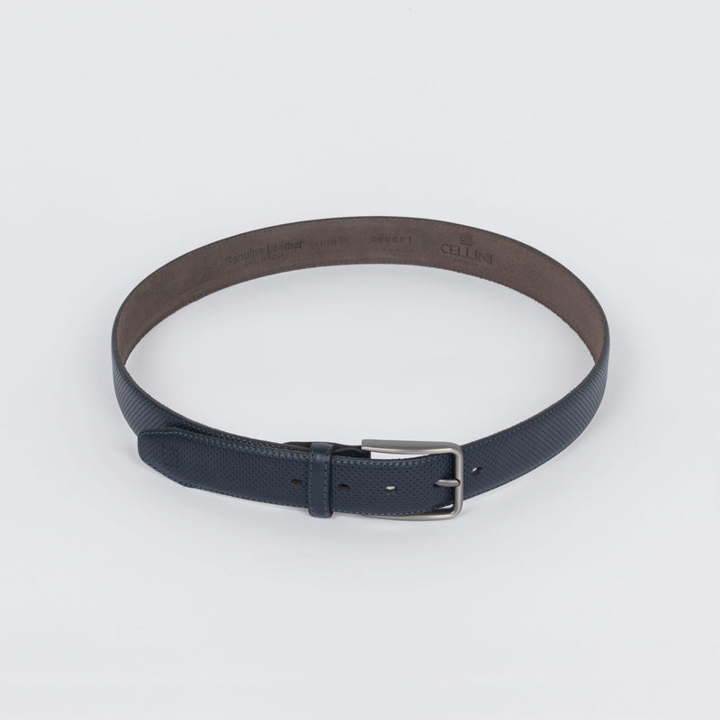 Classic Genuine Leather Belt – Navy