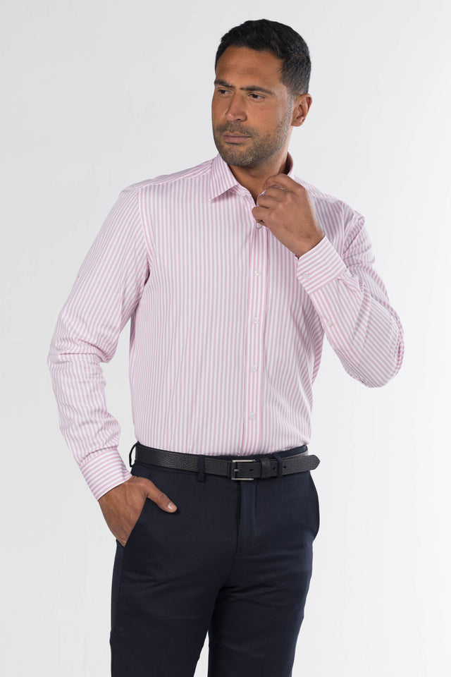 Classic Striped Shirt – Pink