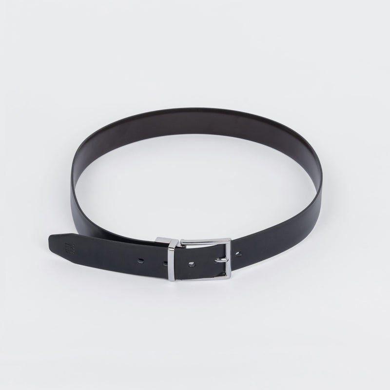 Double Face Classic Genuine Leather Belt – Black