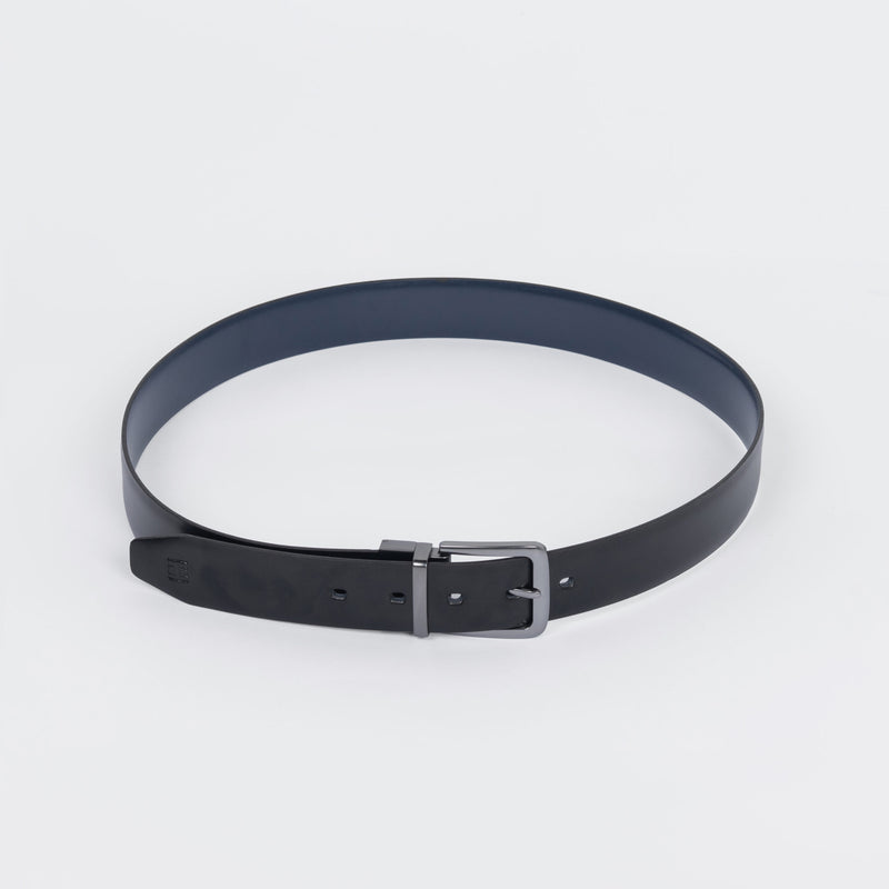 Double Face Classic Genuine Leather Belt – Black