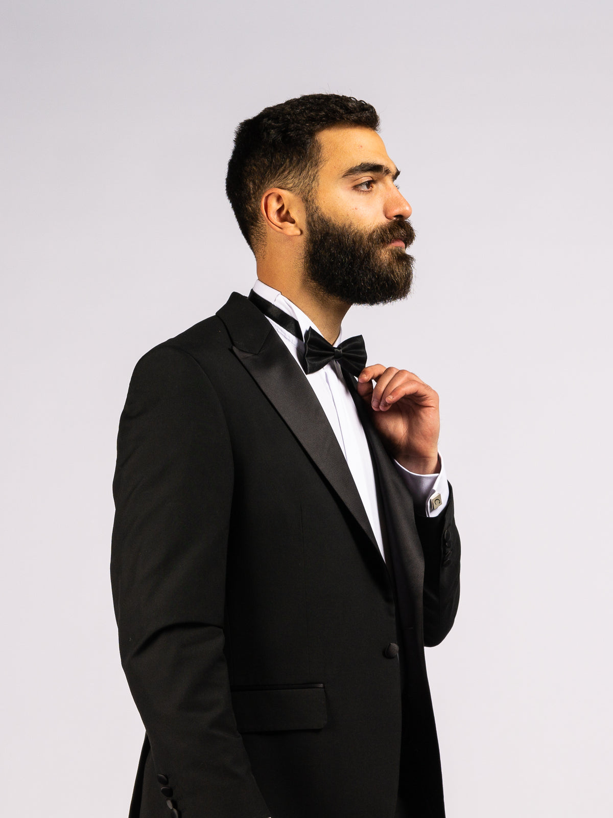 Italian Silk Bow Tie – Black