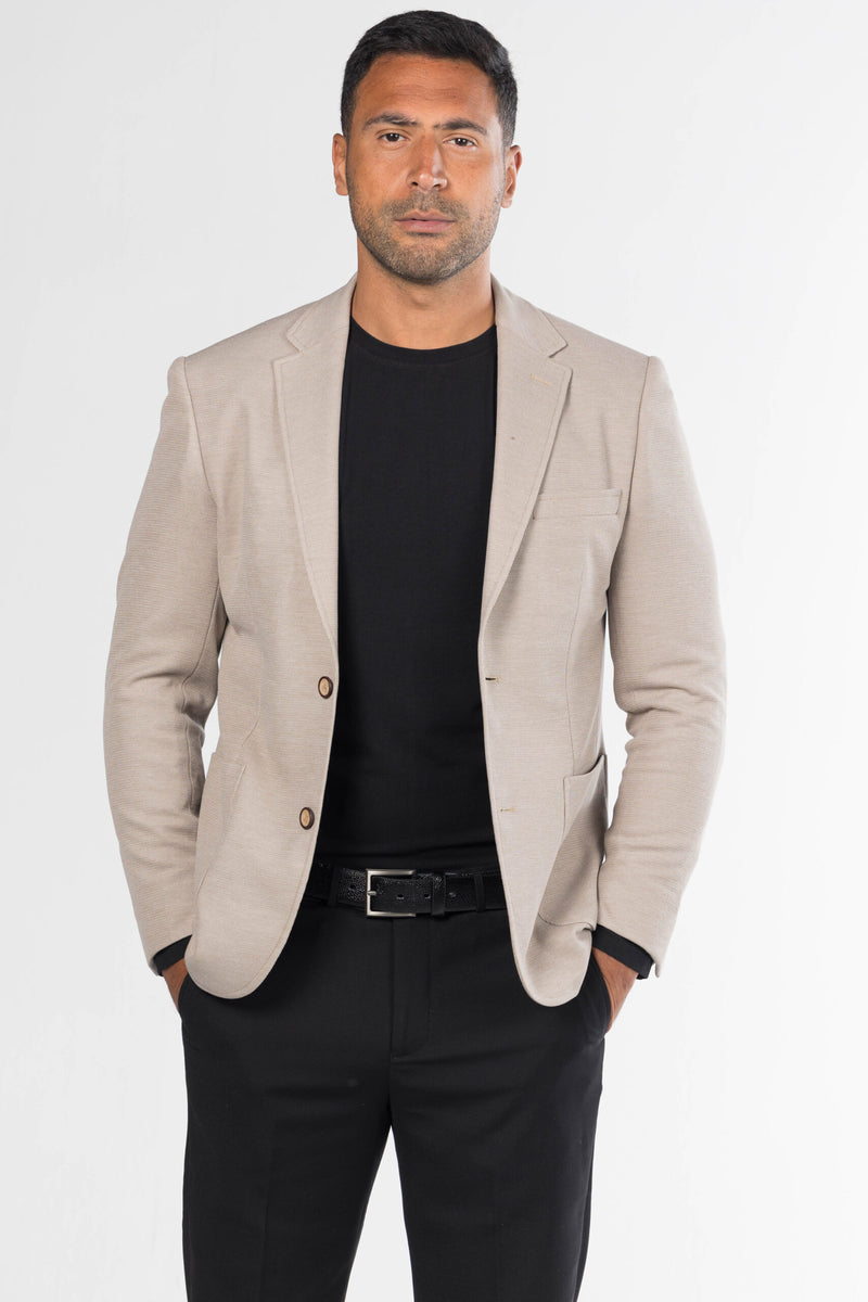 Knit Blazer – Beige