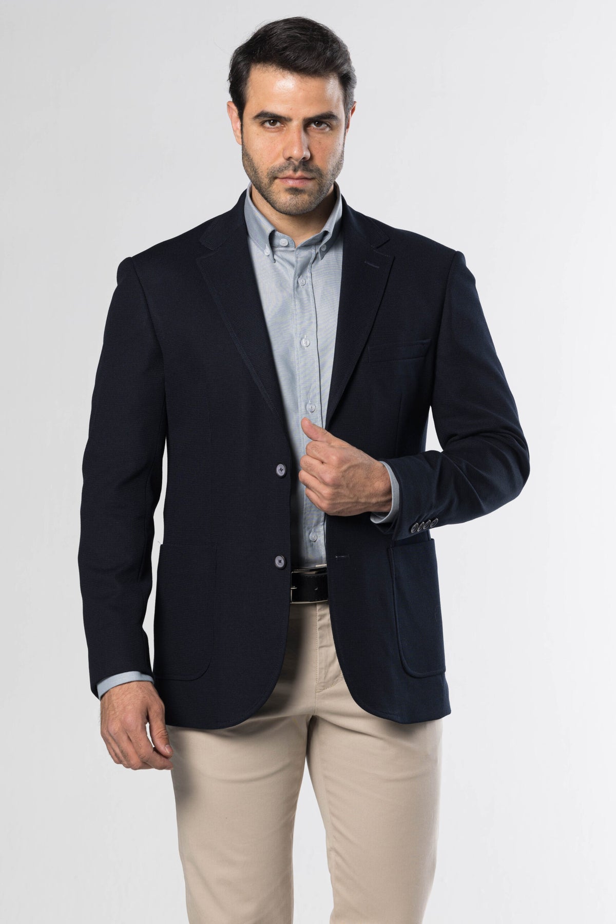 Knit Blazer – Navy