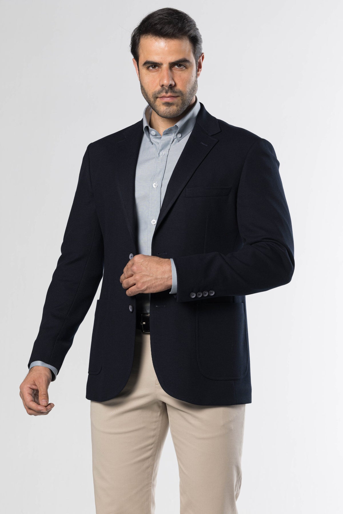 Knit Blazer – Navy