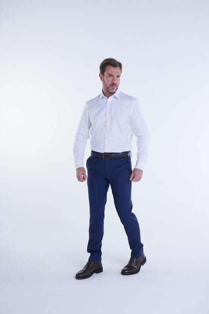 Long Sleeved Classic Oxford Shirt – White