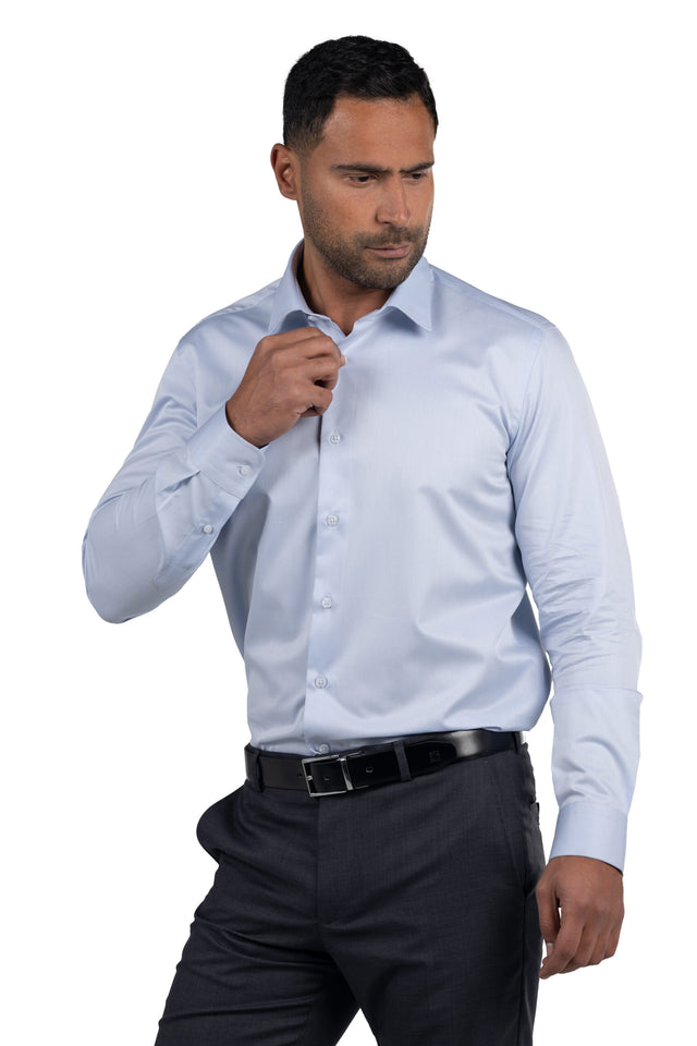 Long Sleeved Classic Shirt – Blue