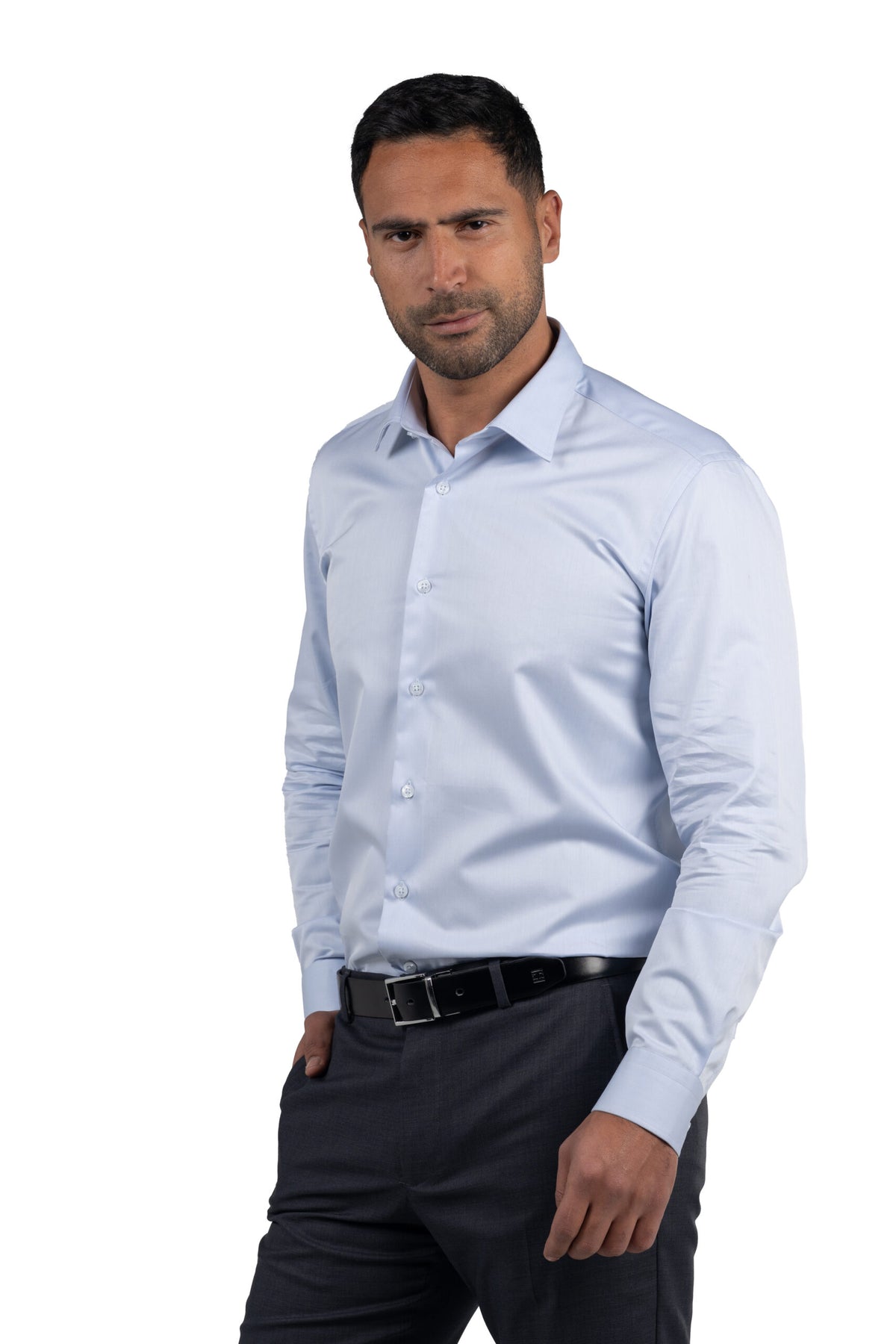 Long Sleeved Classic Shirt – Blue