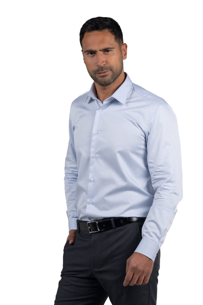 Long Sleeved Classic Shirt – Blue
