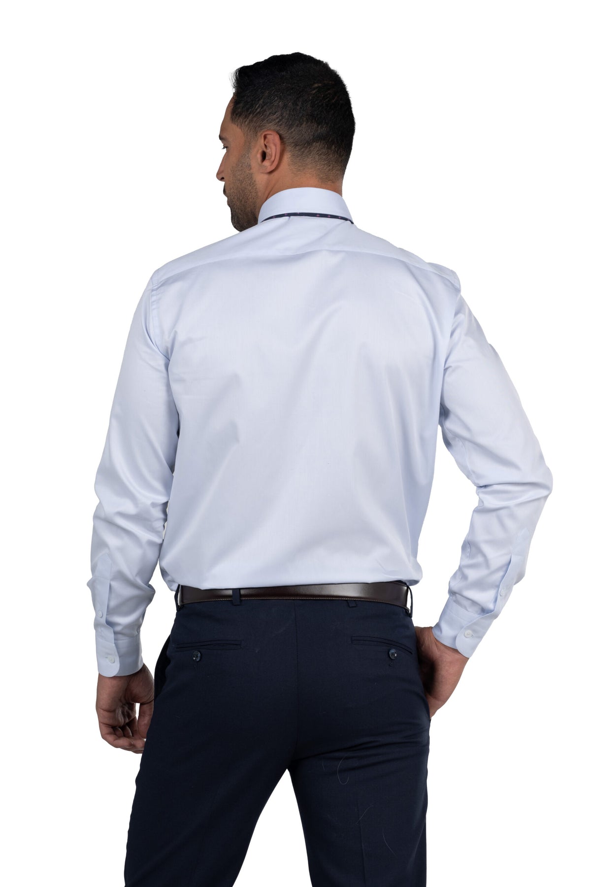 Long Sleeved Classic Shirt – Blue/Grey
