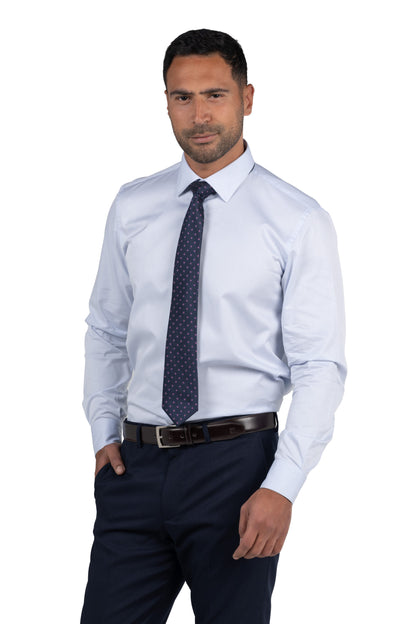 Long Sleeved Classic Shirt – Blue/Grey