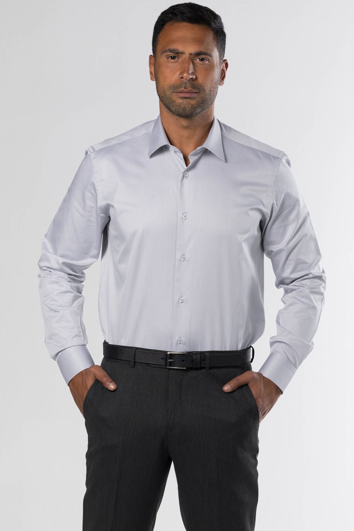 Long Sleeved Classic Shirt – Grey