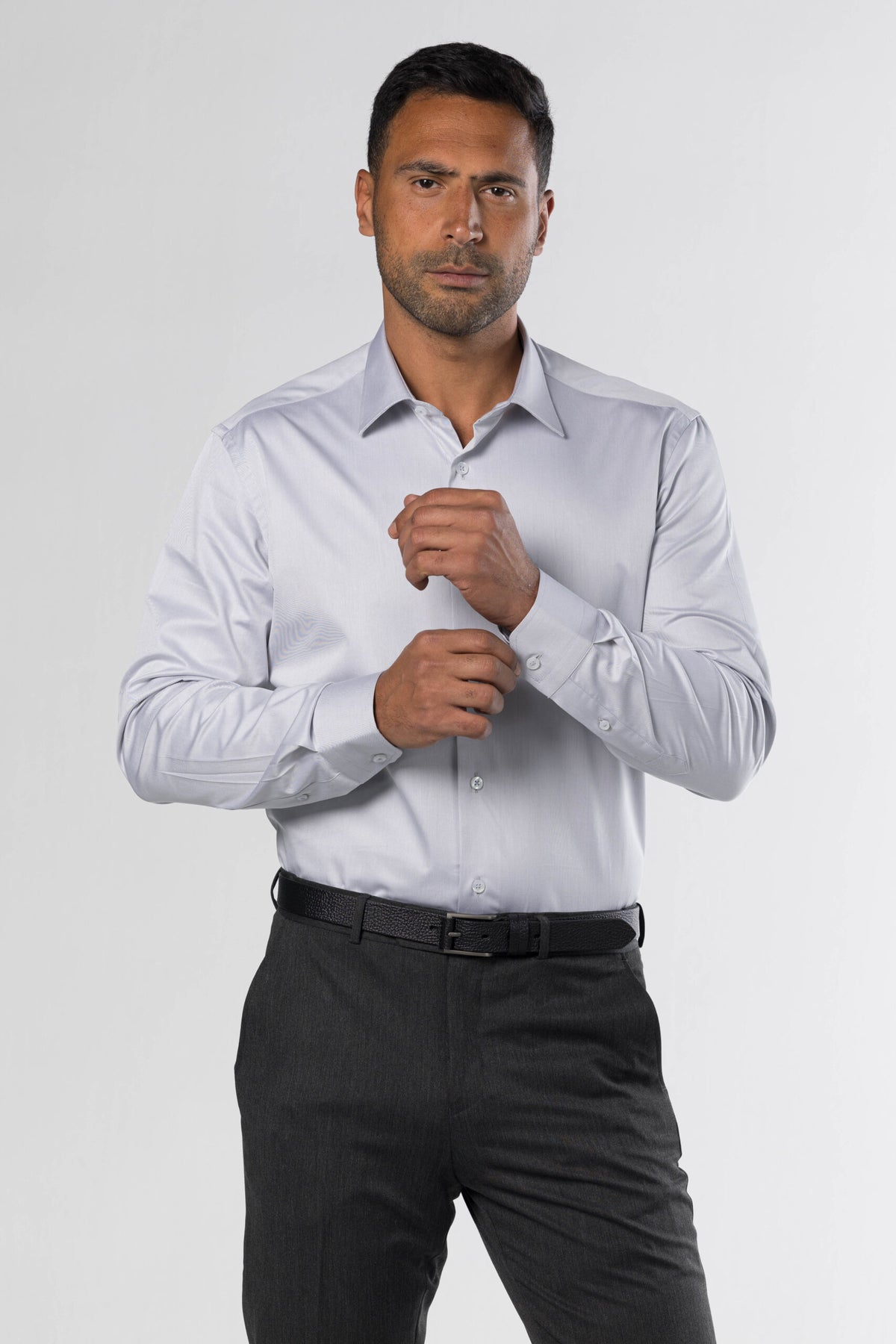 Long Sleeved Classic Shirt – Grey