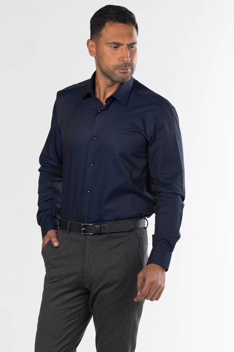Long Sleeved Classic Shirt – Navy