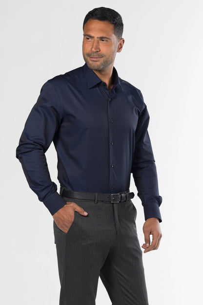 Long Sleeved Classic Shirt – Navy