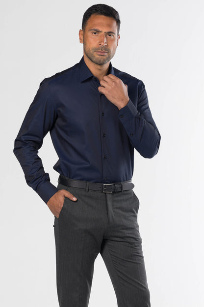Long Sleeved Classic Shirt – Navy