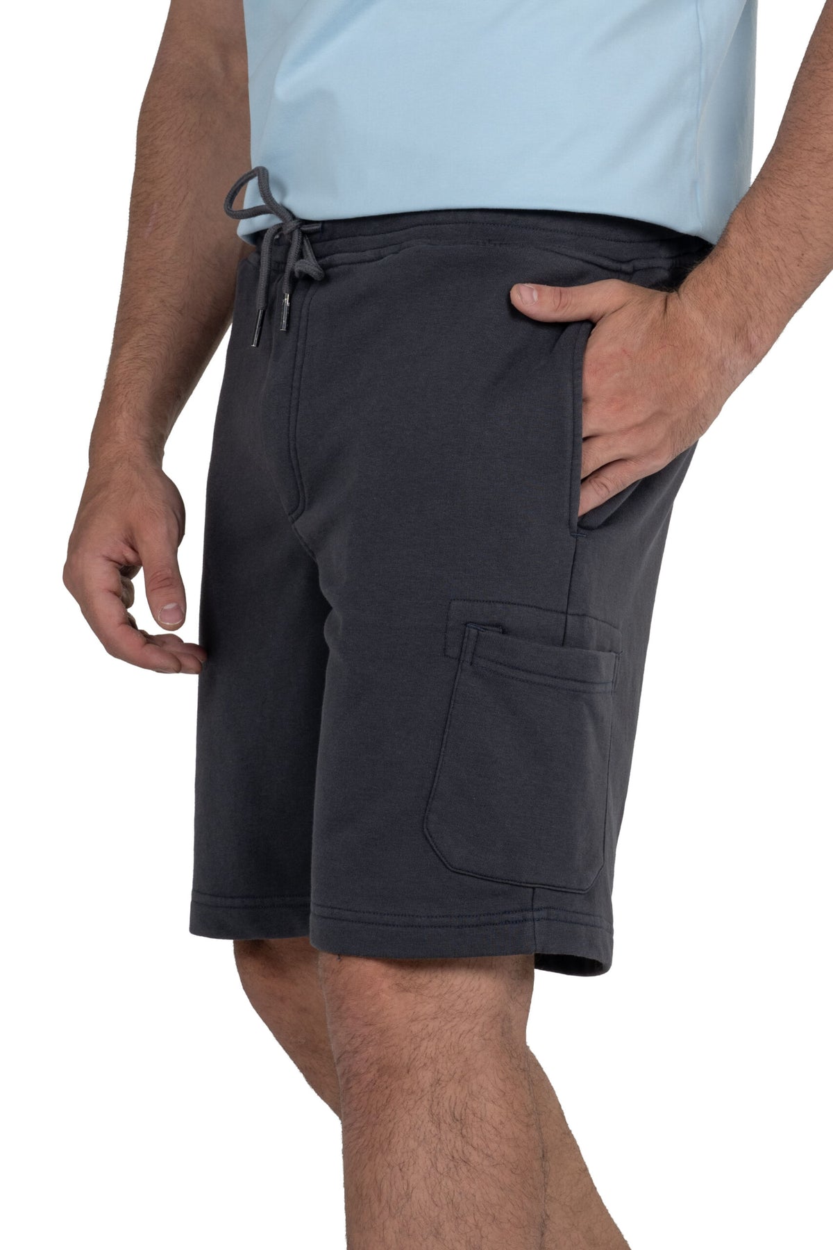 Men's Cargo Bermuda Shorts – Dark Grey