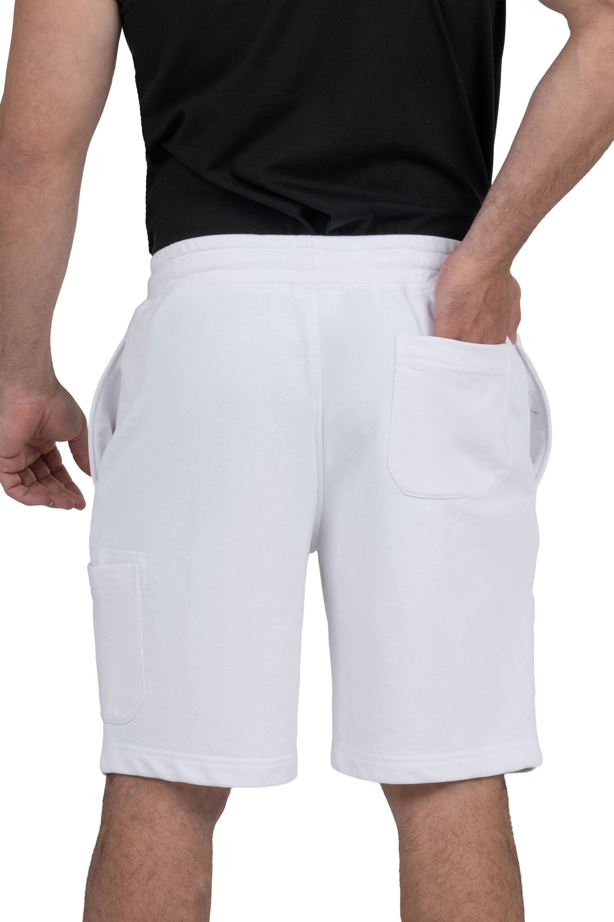 Men's Cargo Bermuda Shorts – White