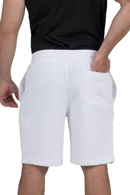 Men's Cargo Bermuda Shorts – White