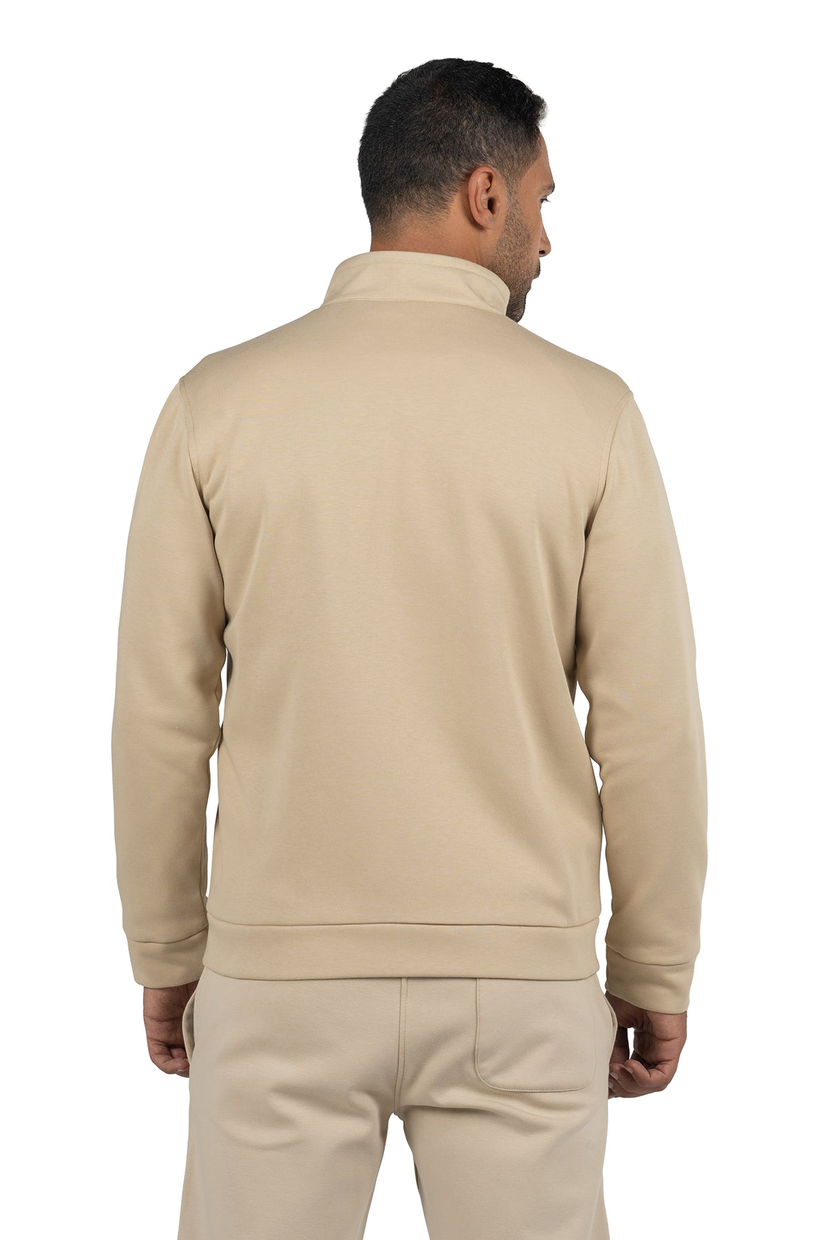 Men's Full-Zip Solid Sweatshirt – Offwhite