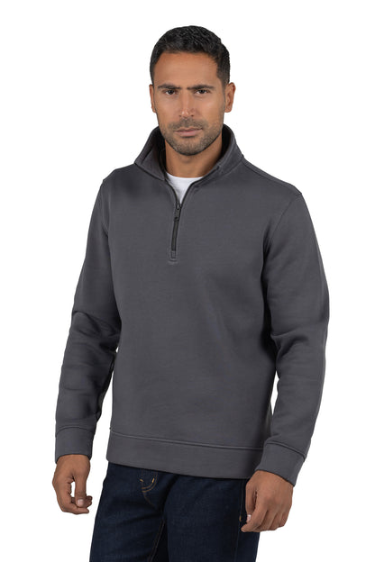Men's Half-Zip Solid Sweatshirt – Shadow Grey