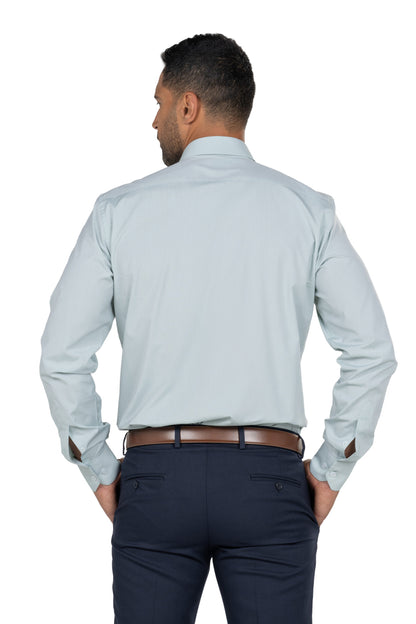 Men's Long Sleeved Chambray Shirt – Pistachio