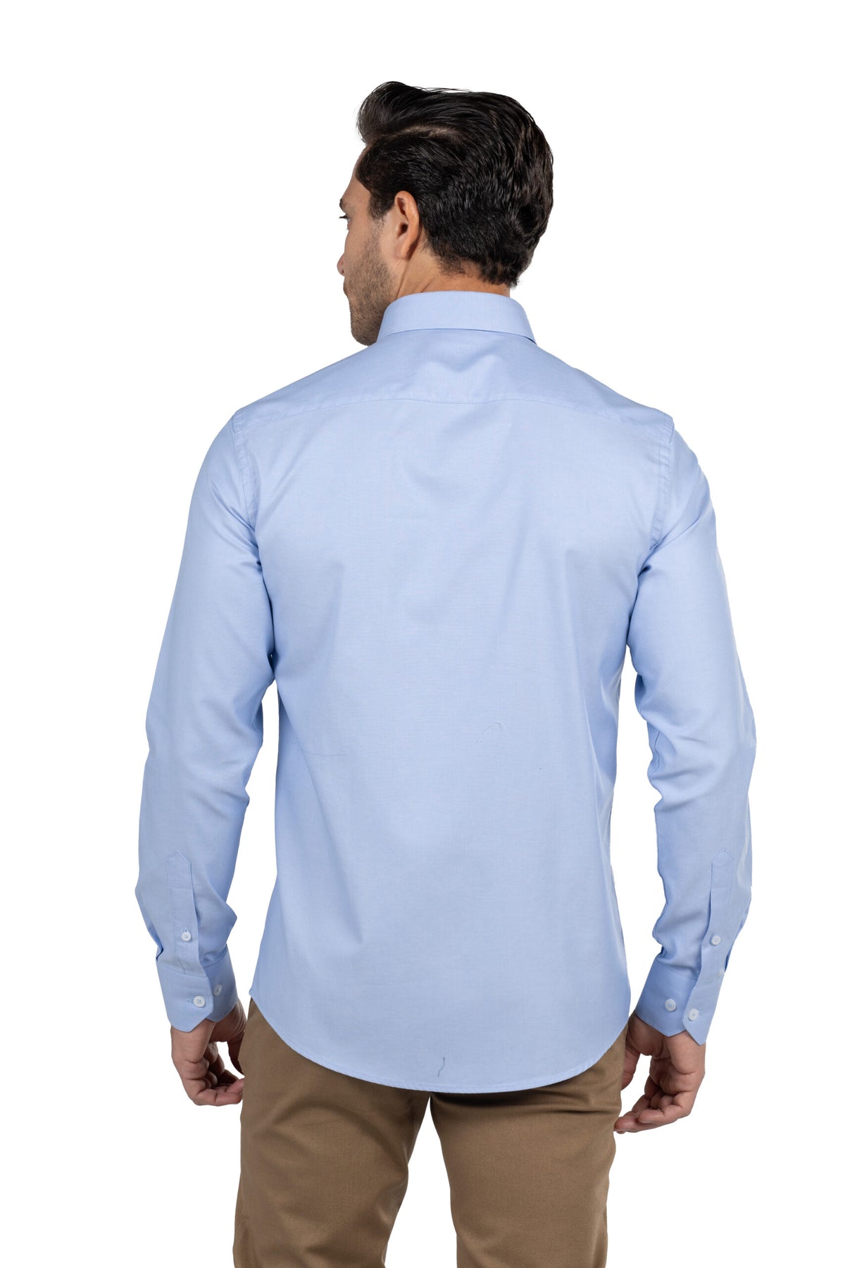 Men's Long-Sleeved Oxford Shirt – Light Blue