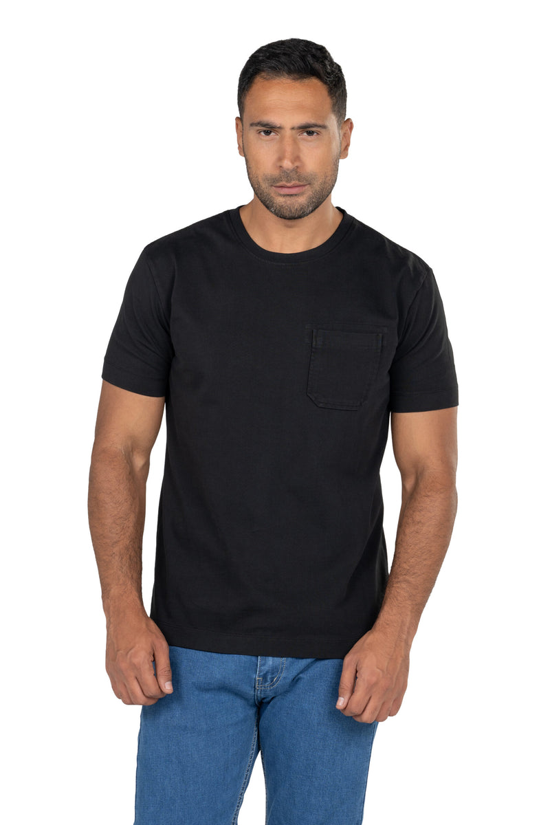 Men's Short Sleeved Heavy Jersey T-Shirt – Black