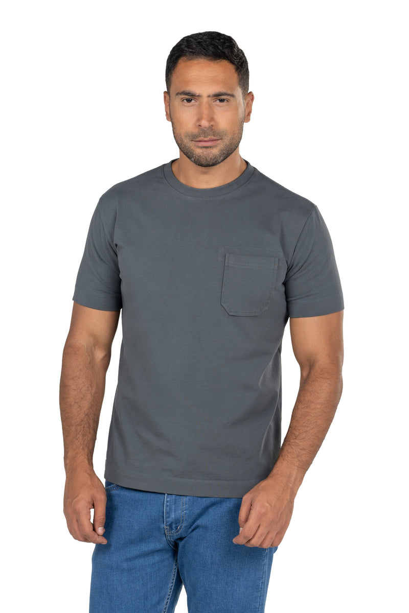 Men's Short Sleeved Heavy Jersey T-Shirt – Grey
