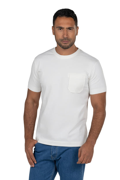 Men's Short Sleeved Heavy Jersey T-Shirt – Offwhite