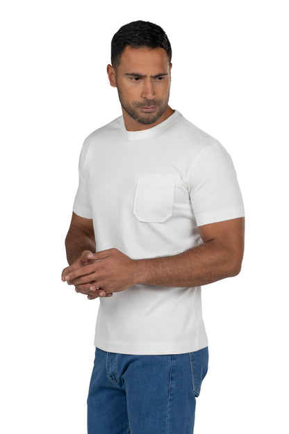 Men's Short Sleeved Heavy Jersey T-Shirt – Offwhite