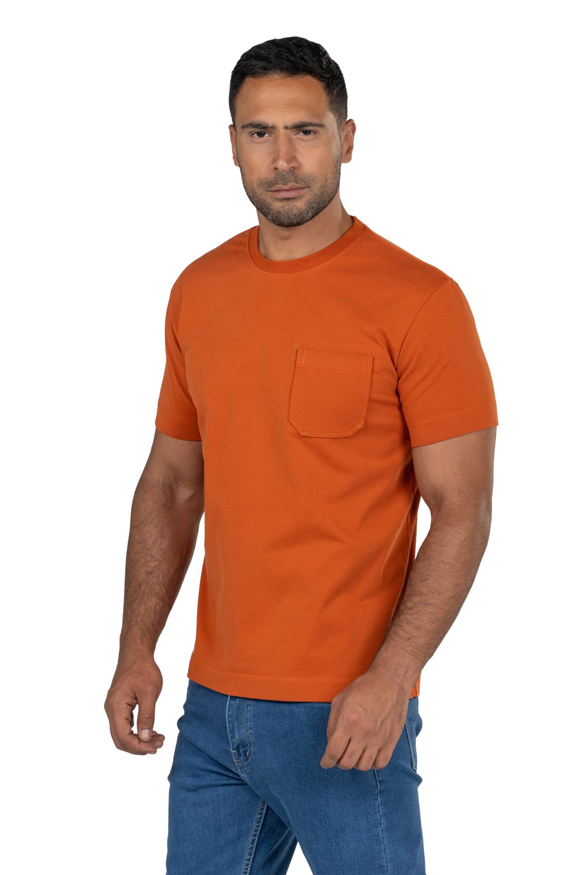 Men's Short Sleeved Heavy Jersey T-Shirt – Orange