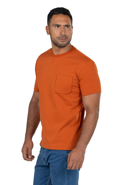 Men's Short Sleeved Heavy Jersey T-Shirt – Orange