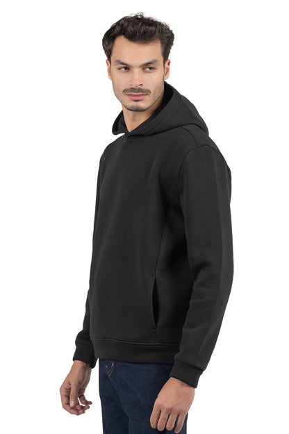 Men's Solid Hoodie – Black