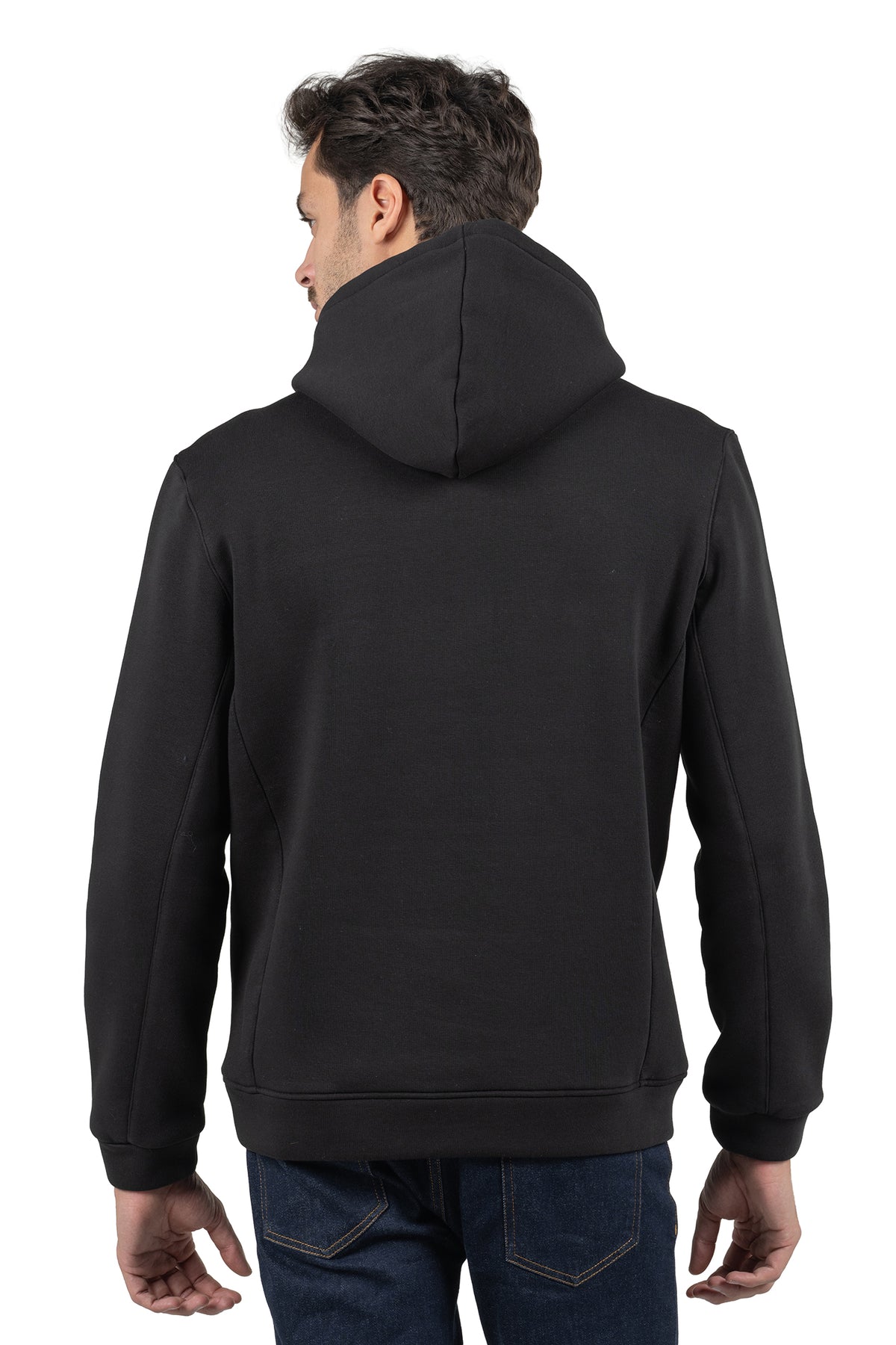 Men's Solid Hoodie – Black