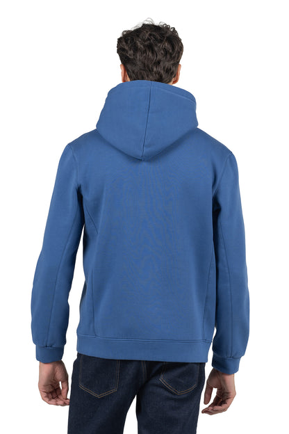 Men's Solid Hoodie – Dark Bue