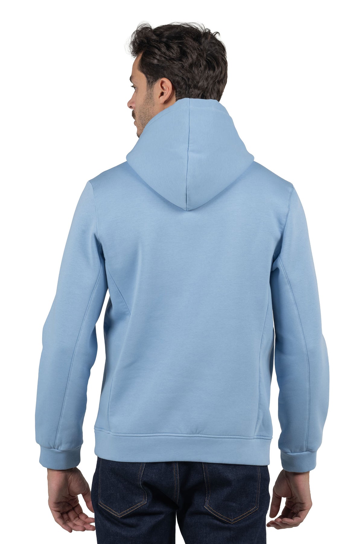 Men's Solid Hoodie – Light Blue